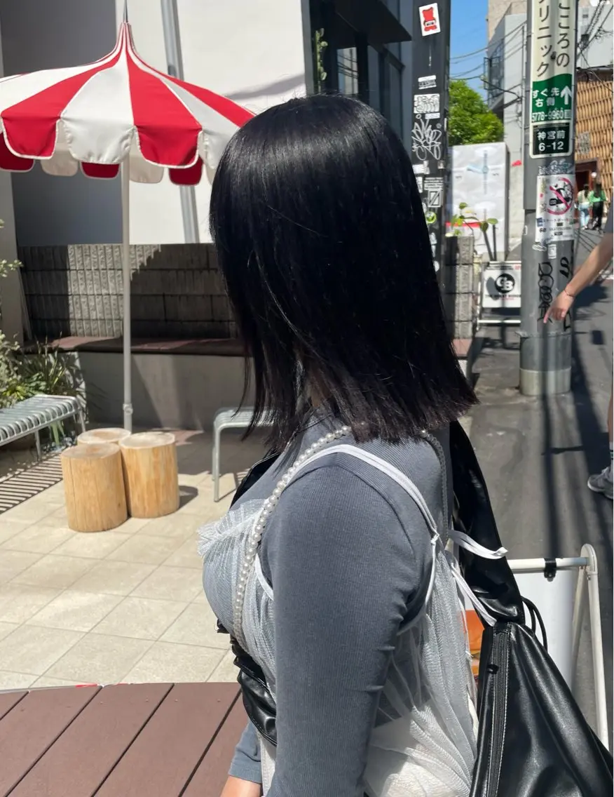 セミロング カラー ヘアカラー 絶対綺麗な暖色カラー 🎯あります✨増渕✨のヘアスタイル