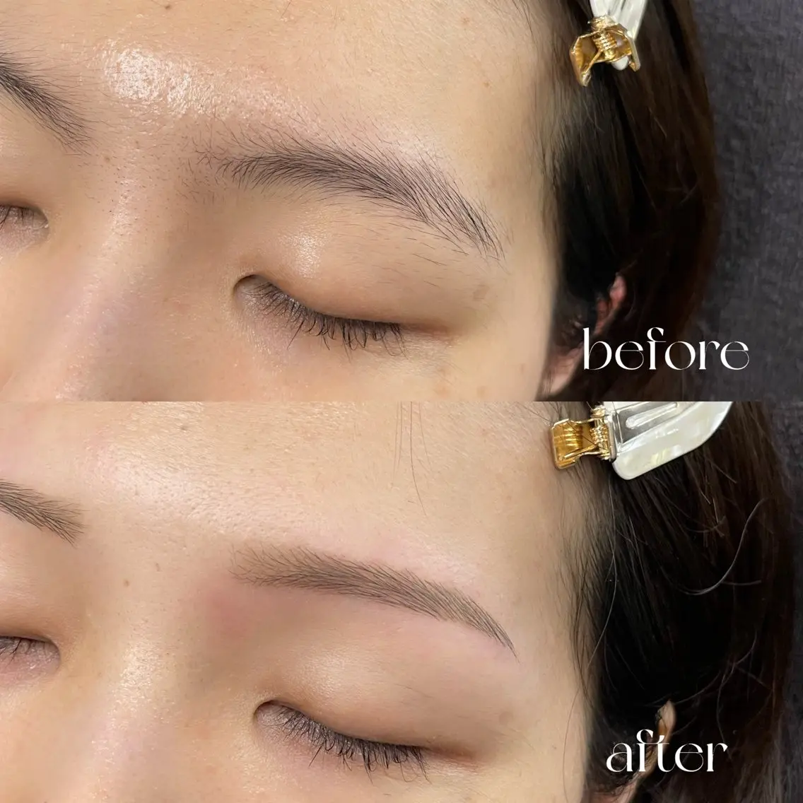 平日限定♡【無料フェイシャルワックス付アイブロウスタイリング】眉毛デザインワックス+間引き+眉カット+仕上げメイク込みの写真