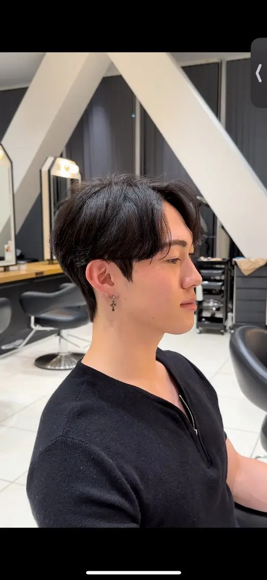 メンズ ✨ブリーチなし✨ 🫧透明感カラー🫧のヘアスタイル