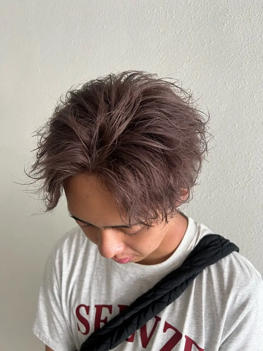 カラー メンズ メンズパーマ 湖城 恵吾のヘアスタイル