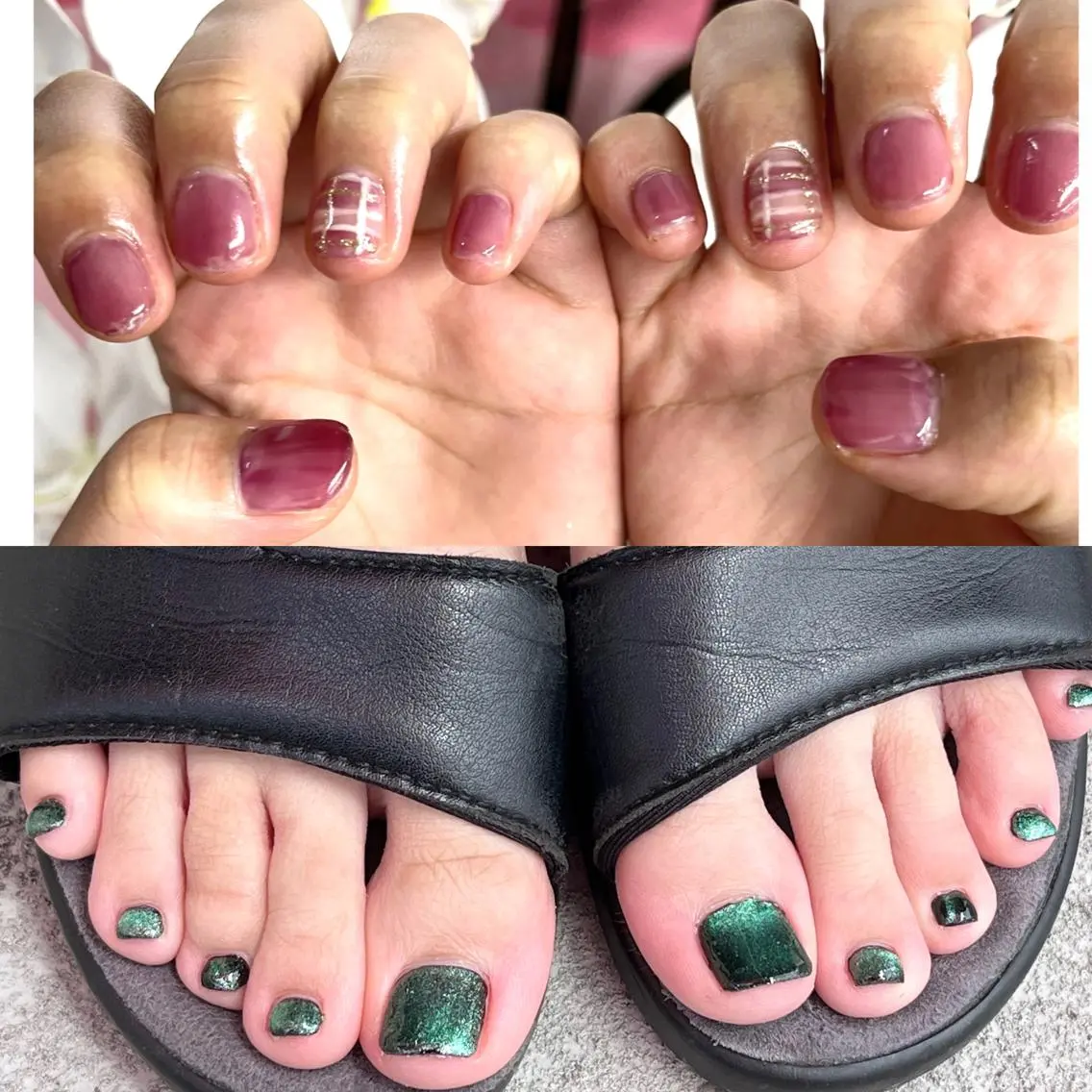 お得❣️ワンカラー💅ハンドandワンカラーフット。カラーは選べますの写真