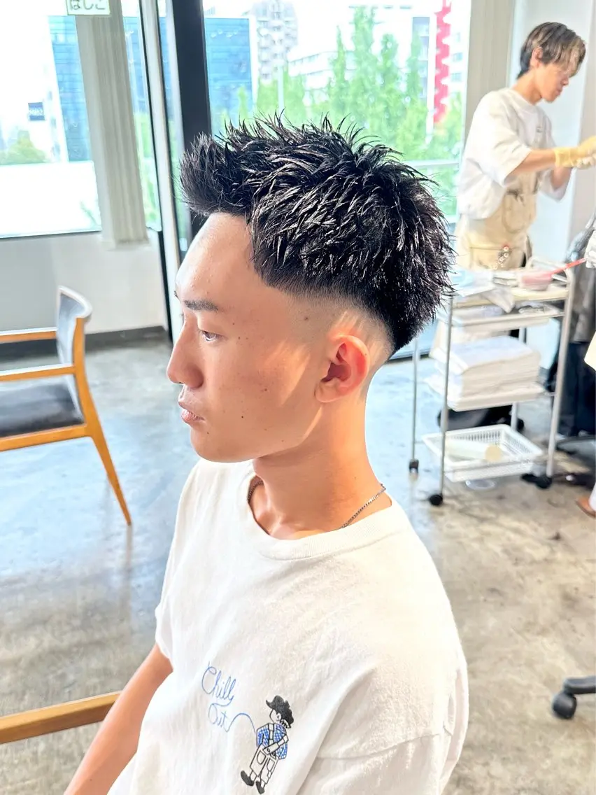 メンズ フェードカット スキンフェード スパイキーショート 刈り上げ カット 骨格補正施術/メンズ 専門美容師/YUYAのヘアスタイル