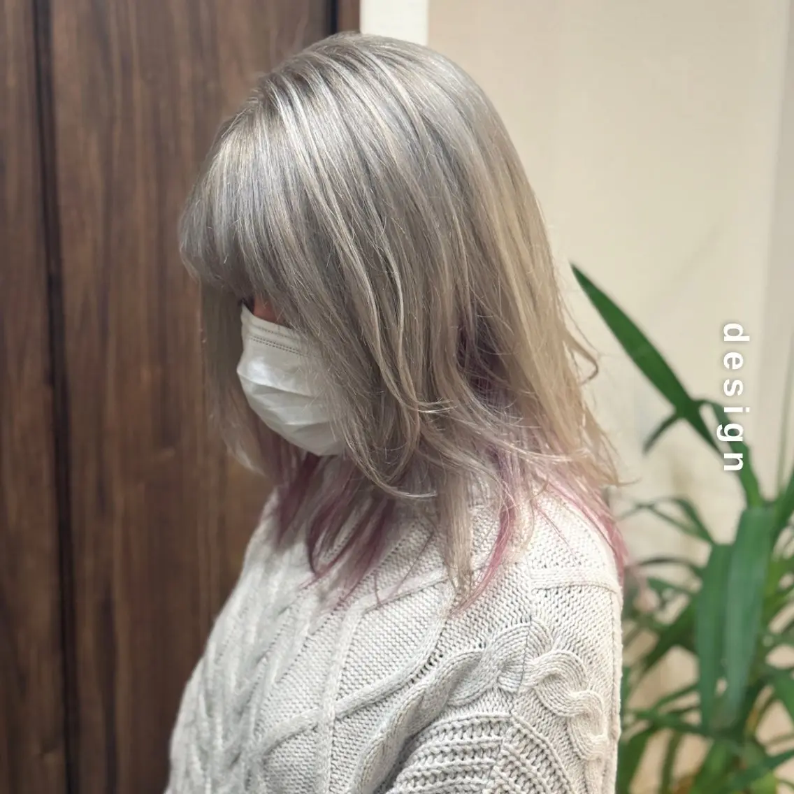 セミロング カラー デザインカラー レイヤーカット カット ヘアカラー トリートメント しんのすけ /モデルさん募集中のヘアスタイル