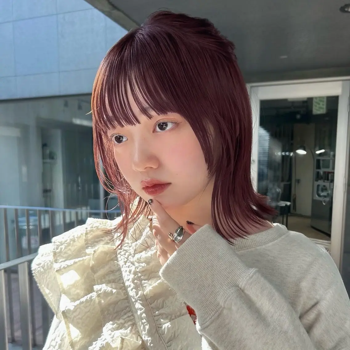 ショート ヘアカラー トリートメント ヘアセット 🌸透明感/レイヤー / 栗林 彩🌸のヘアスタイル