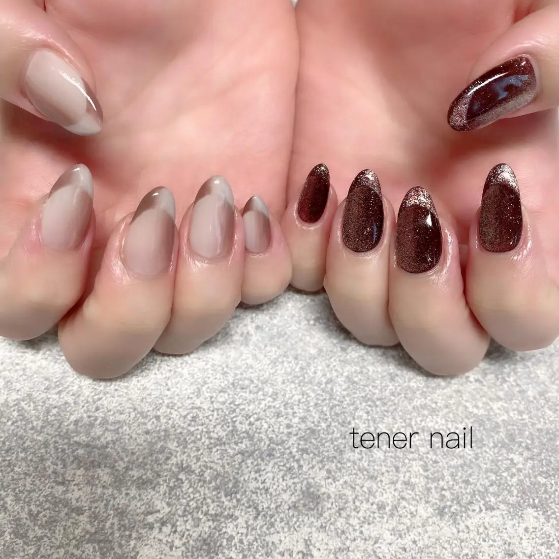 ネイル フレンチネイル オンブレフレンチ テネルネイル tener nailのネイルデザイン