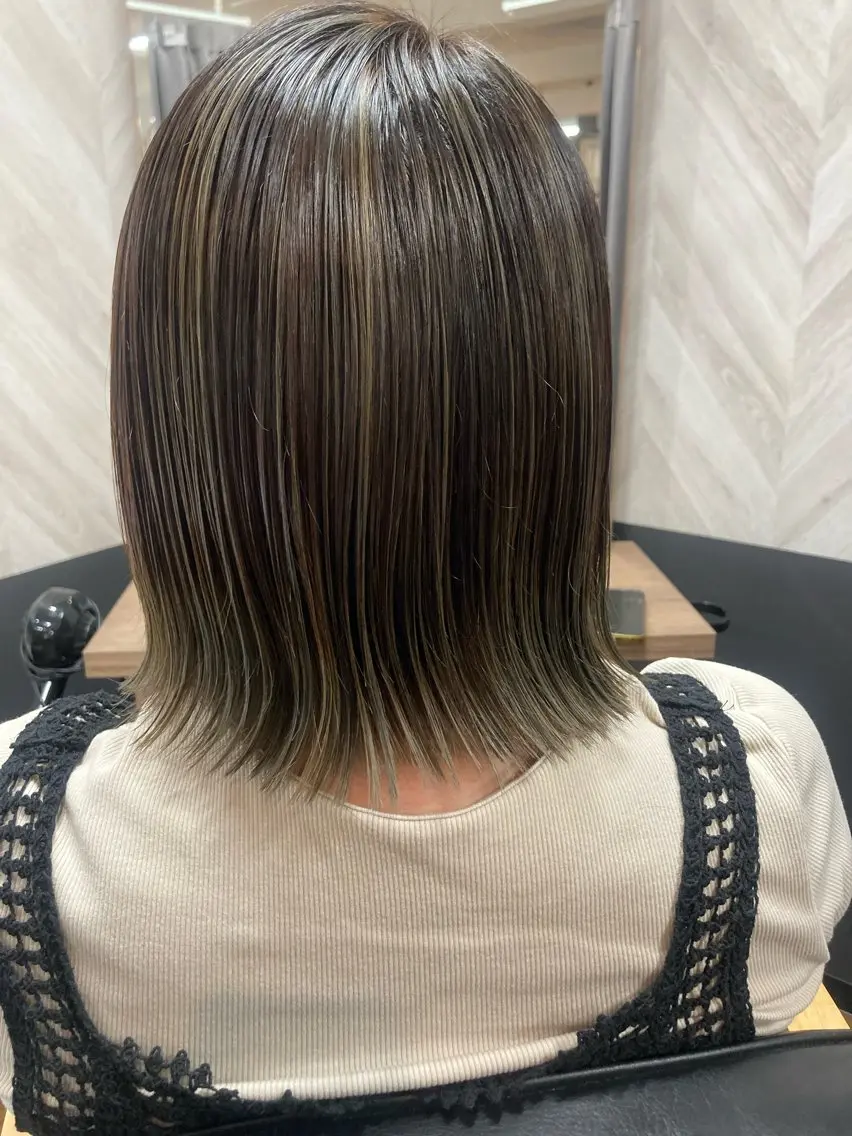 カラー 透明感カラー グラデーションカラー ハイライトカラー 髪質改善カラー /髪質改善ストレートのヘアスタイル
