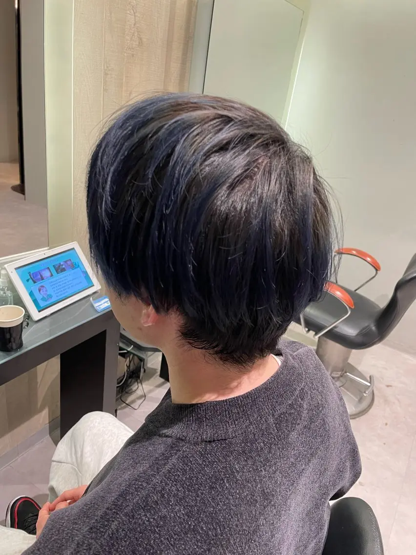 ショート カラー メンズ デザインカラー 艶カラー/ブリーチ /アレンジ/特化🫧のヘアスタイル