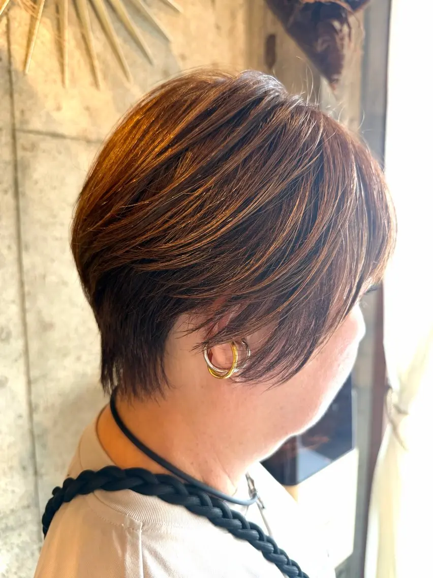 ショート ショートヘア カット ヘッドスパ ISAMU メンズ/透明感カラーのヘアスタイル