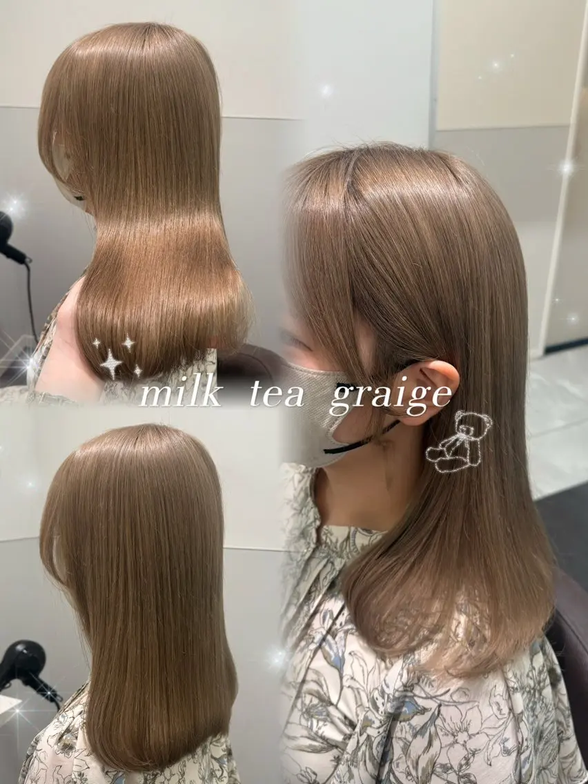 セミロング カラー ヘアアレンジ ヘアカラー トリートメント ヘアセット ･˚✧すずね˚✧* ♡のヘアスタイル