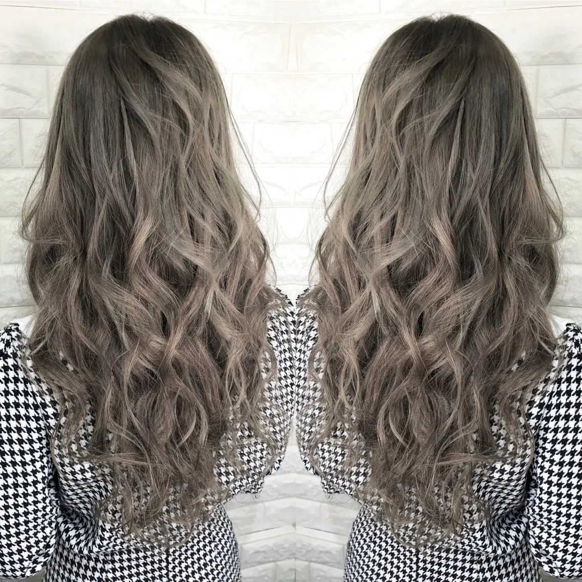 ロング バレイヤージュ ボブ🌈ナツヤのヘアスタイル