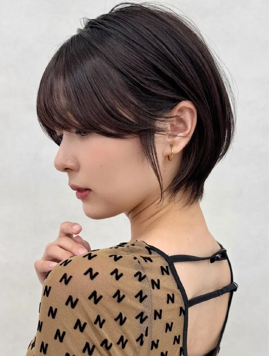 ショート カラー 透明感カラー ﾘｵ艶髪️🫧 透明感カラー🦋のヘアスタイル
