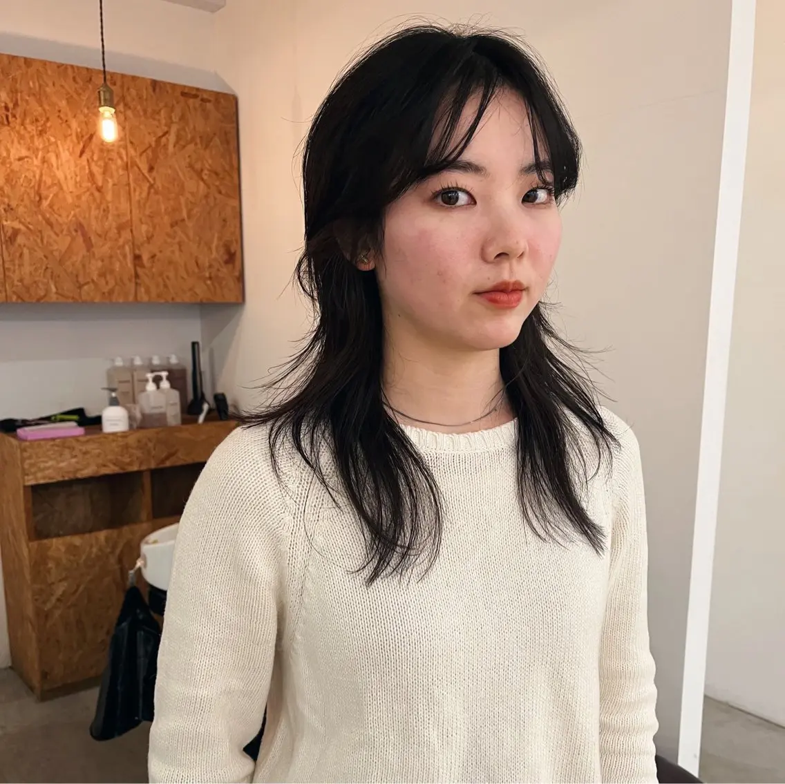 ロング レイヤーカット ロング ウルフカット 暖色/パーマ 🌼クニトウメイのヘアスタイル