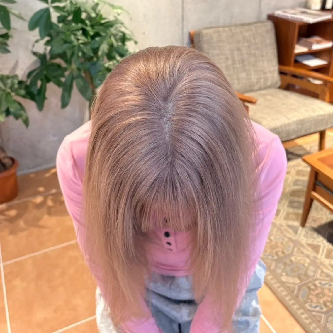 ロング ヘアカラー 村田 ありさのヘアスタイル