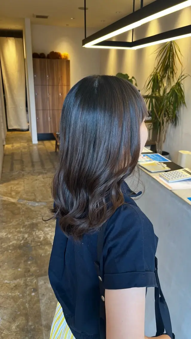 ミディアム トリートメント 坂下 かのんのヘアスタイル