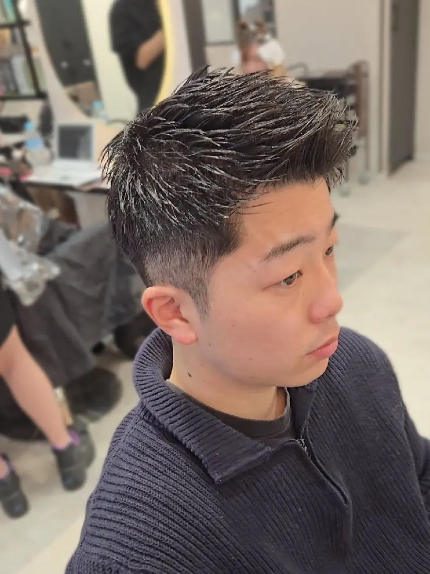 メンズ ショート メンズメッシュ カット ヘアセット LEN名古屋/パーマ 海外ヘア/メンズ特化のヘアスタイル
