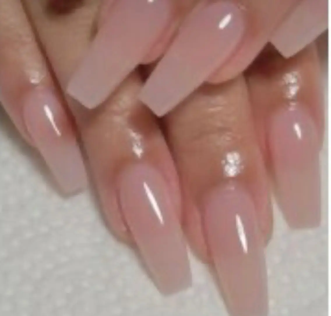 練習モデル HANDチップ長さだし 10本ワンカラー保湿オイル・ドライケア6980円の写真