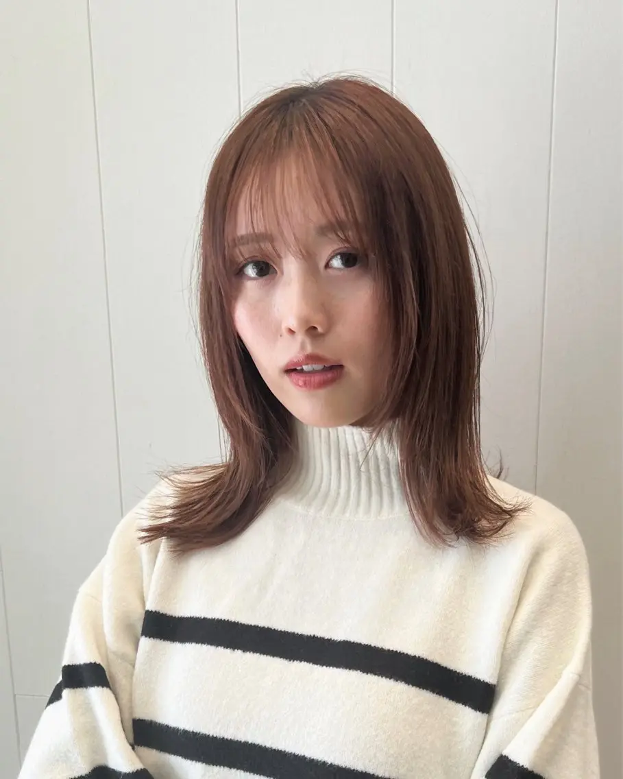 ミディアム カット ヘアカラー 縮毛矯正 トリートメント ヘッドスパ/縮毛矯正 /横山陸人のヘアスタイル