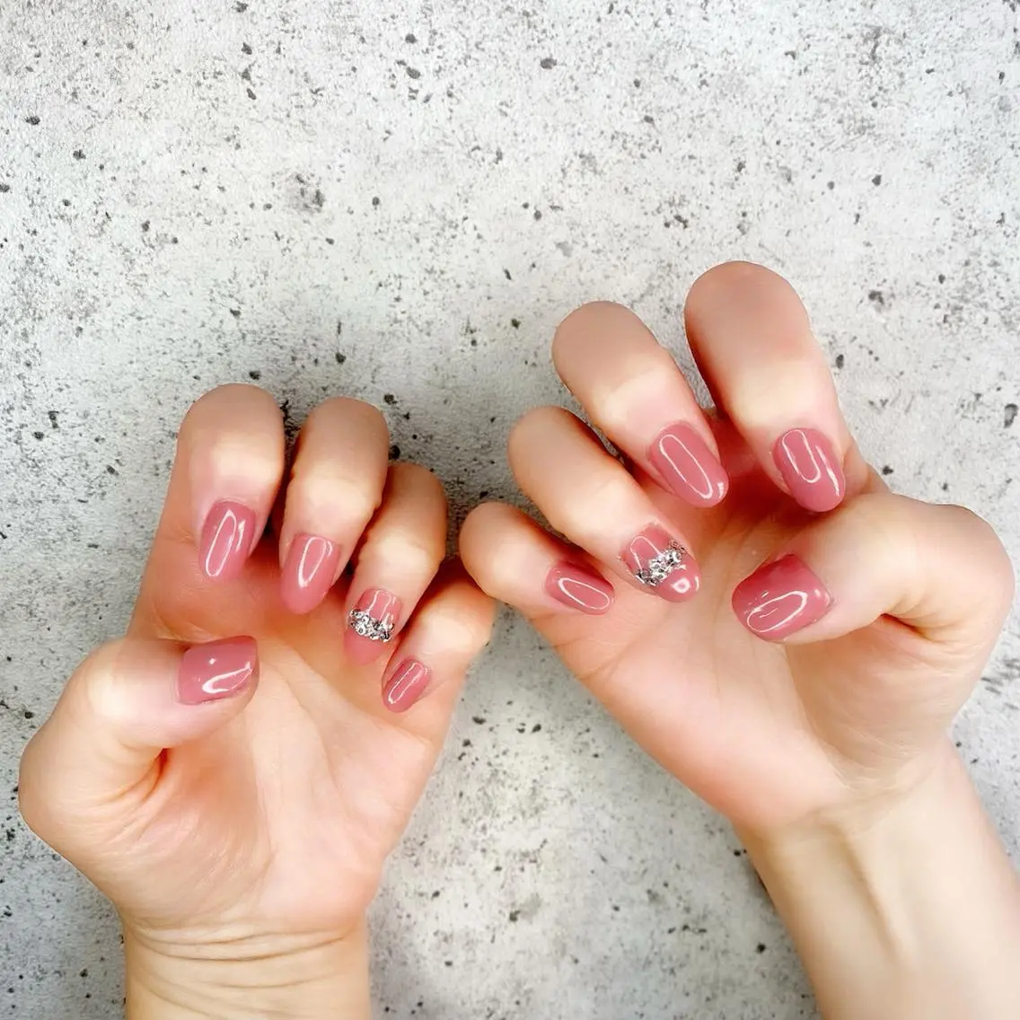 ショート カラー パーマ ヘアアレンジ メンズ キッズ ネイル マツエク・マツパ ピンクカラー カラーマツエク ピンク ハンドネイル Salon Ｋのネイルデザイン