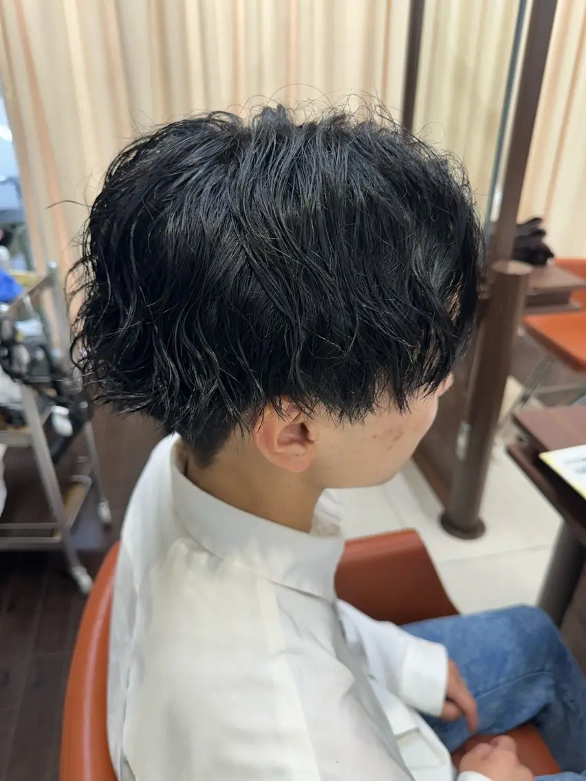 ショート カラー パーマ メンズ カット パーマ ヘアセット 成田No.1 メンズヘア/清和武虎のヘアスタイル
