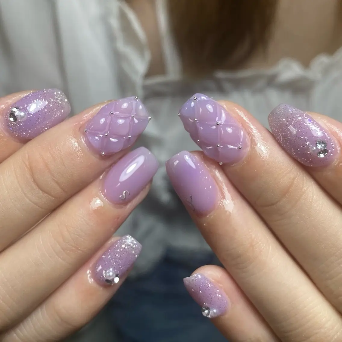ネイル 韓国ネイル ワンホンネイル Kawaii _Nailのネイルデザイン