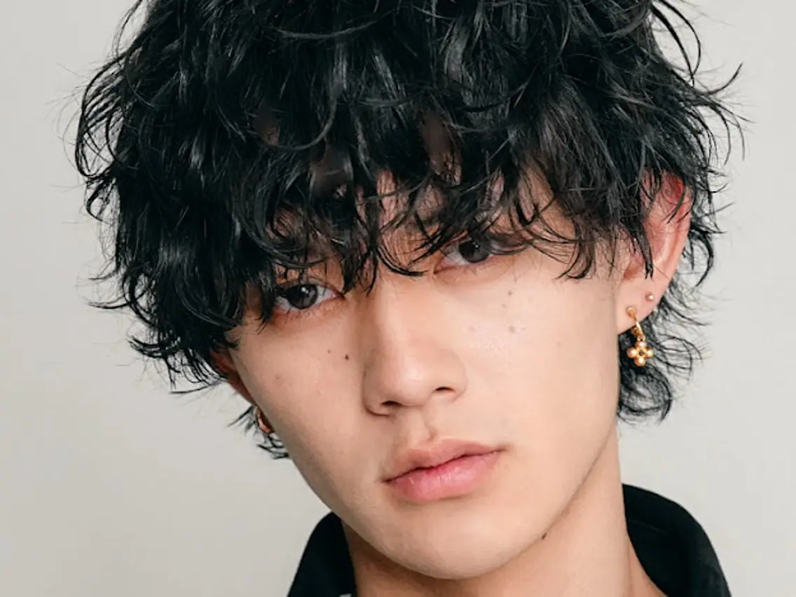 ショート パーマ メンズ マッシュ メンズパーマ 山梨メンズパーマ 波巻きパーマ石原大地のヘアスタイル