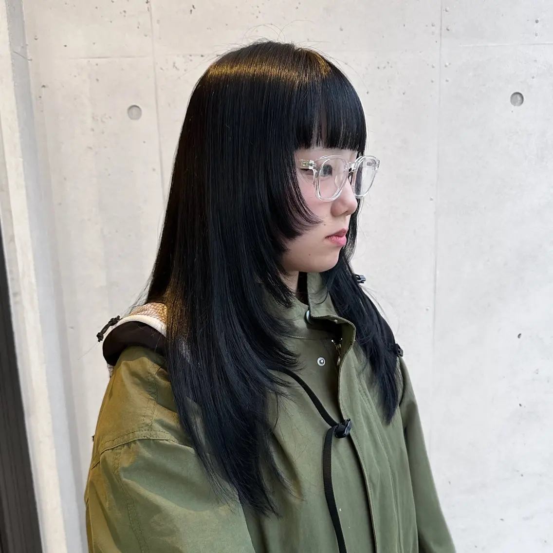 ロング カラー カット ヘアカラー トリートメント 前野 日奈のヘアスタイル