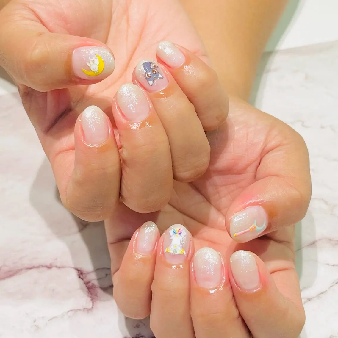 ネイル 持ち込み ハンドネイル nail salon Luciaのネイルデザイン