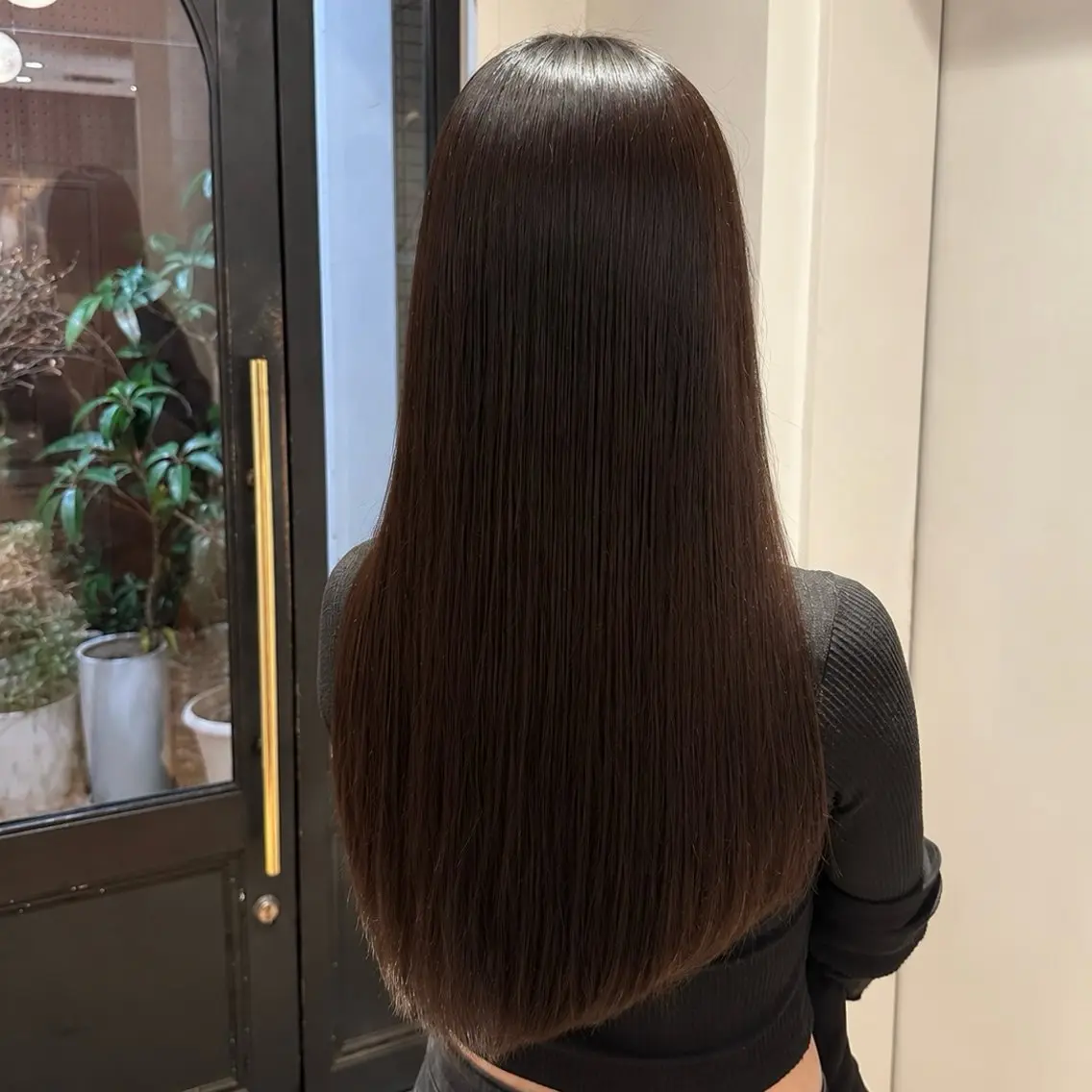 ロング 縮毛矯正 新屋敷 拓大のヘアスタイル