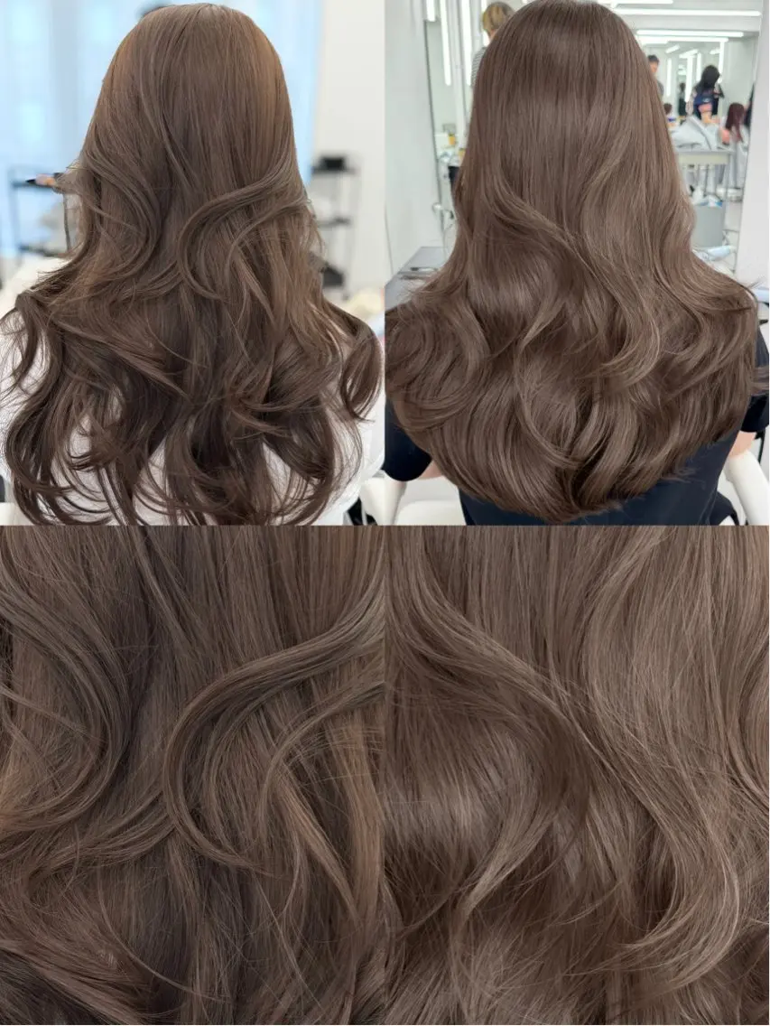 ロング カラー カット トリートメント 顔まわりの神様✨ 透明感カラー藤嶋秀幸のヘアスタイル