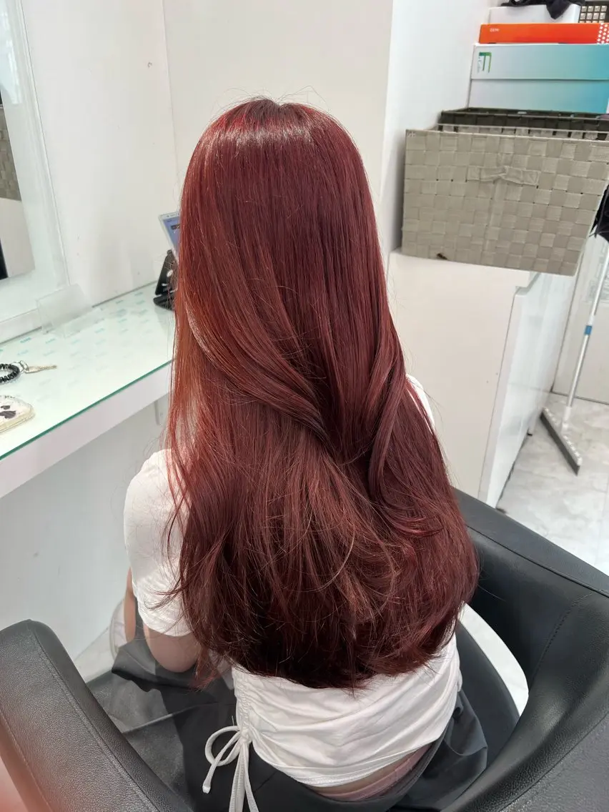カラー ヘアカラー トリートメント ヘッドスパ ヘアセット ブリーチなし透明感 💗RYOTAのヘアスタイル