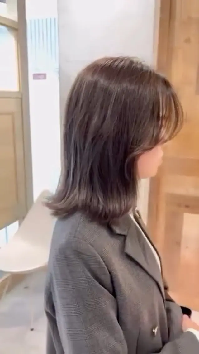 ミディアム カラー カット ヘアカラー レイヤー/Wカラー ✂︎Reonのヘアスタイル