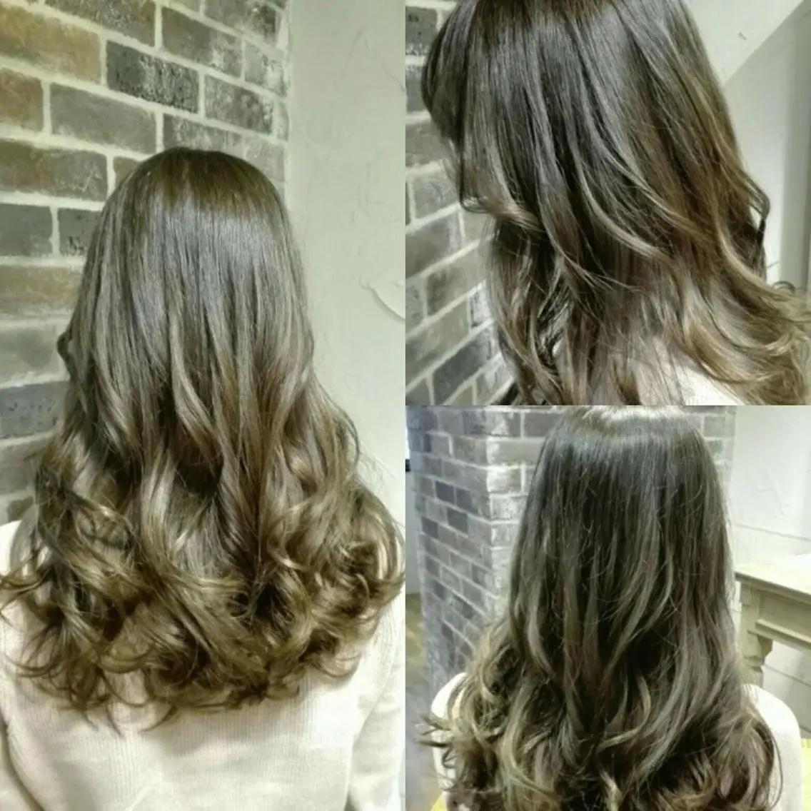 ロング カラー パーマ ヘアアレンジ メンズ キッズ ネイル マツエク・マツパ アディクシーカラー アッシュ グラデーションカラー グレージュ イルミナカラー MEGUMI megumiのヘアスタイル