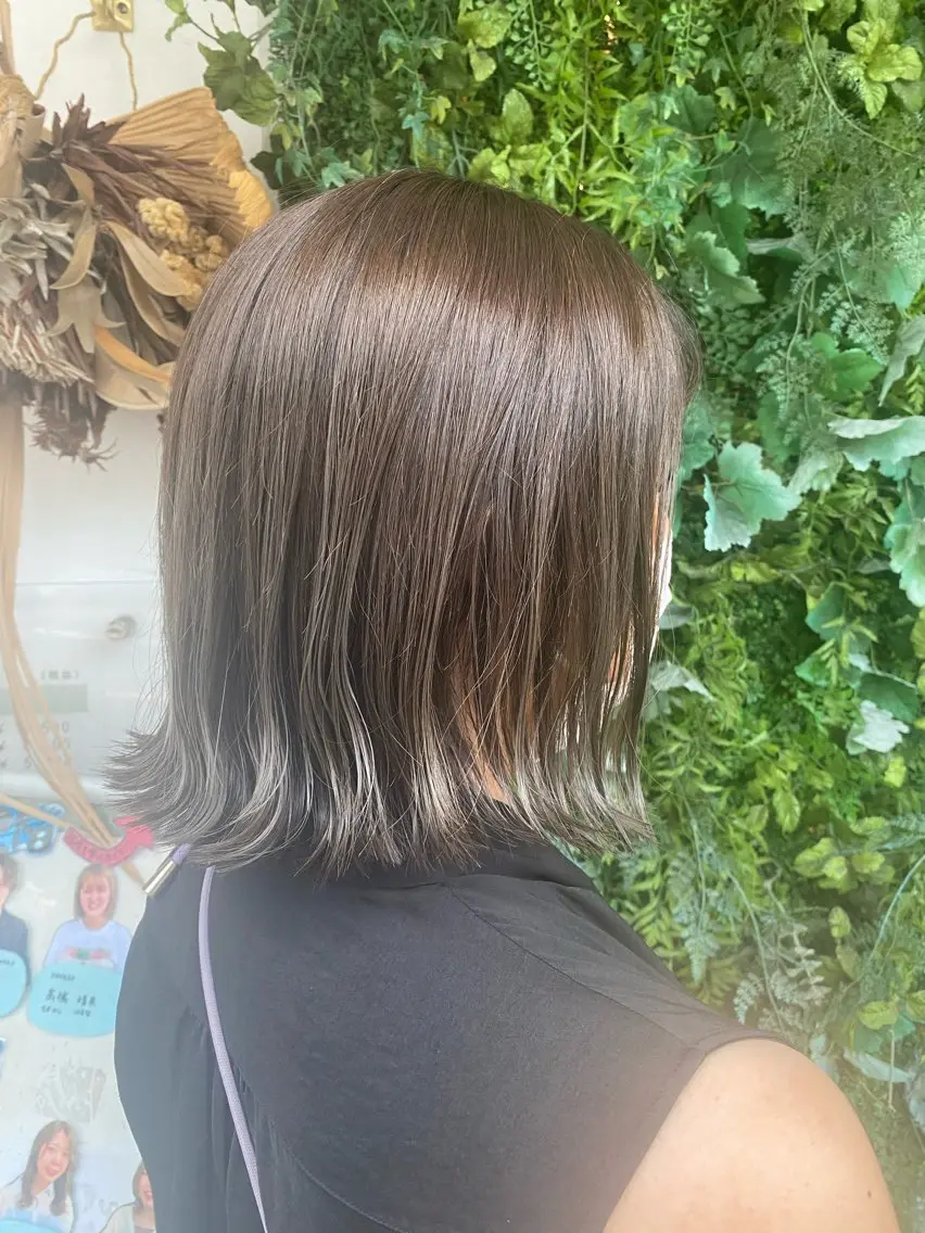 ショート カラー カット ヘアカラー トリートメント 透明感カラー/韓国 ヘア🩶yuri🩵のヘアスタイル