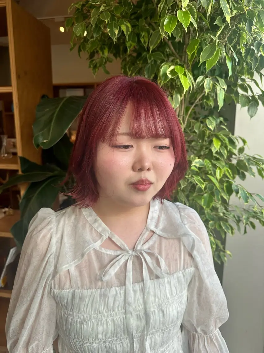 ショート ボブ カット ヘアカラー トリートメント ブリーチカラー/ わきたちえ🌻のヘアスタイル