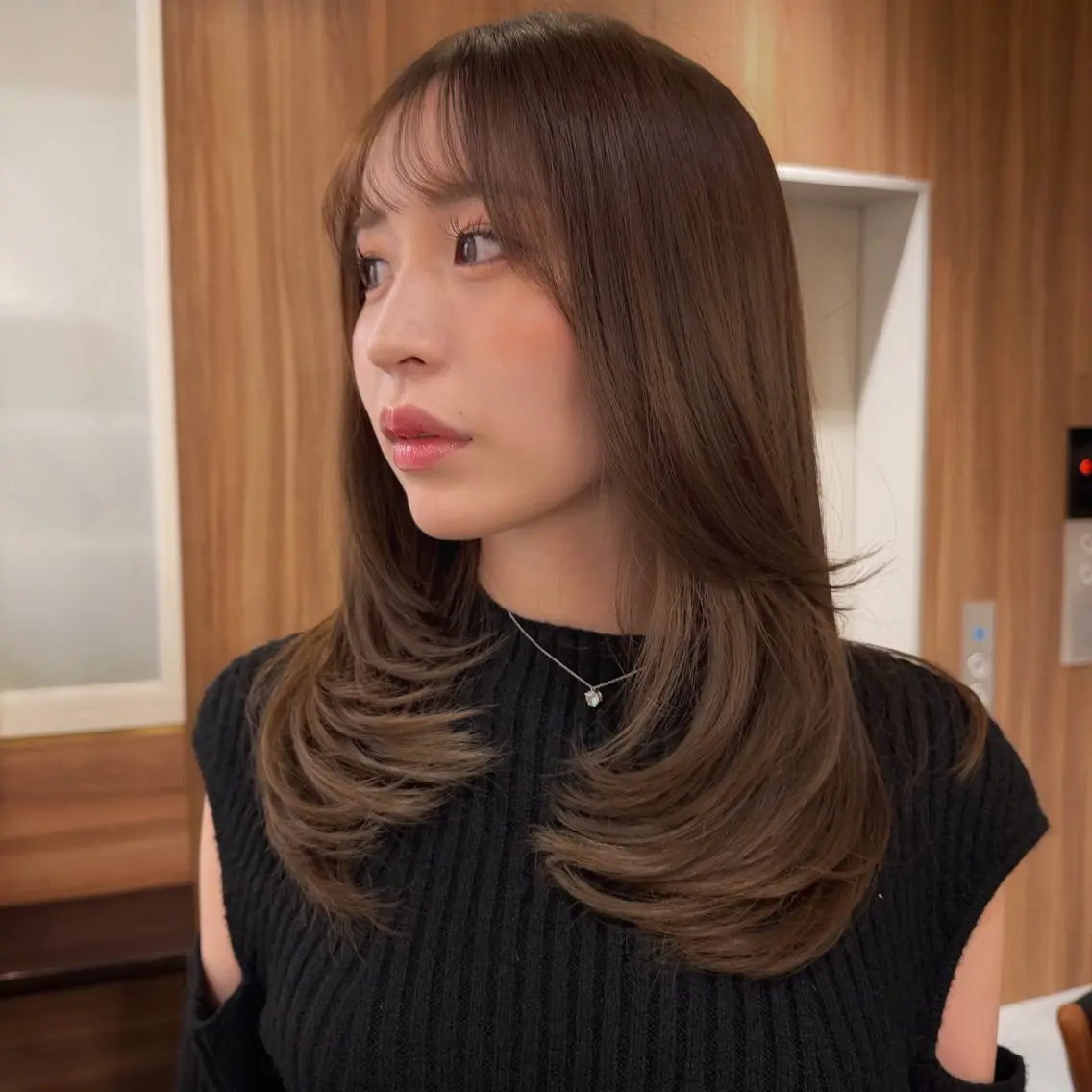 セミロング カラー カット ヘアカラー トリートメント たるみことり🌼 レイヤー・パーマのヘアスタイル