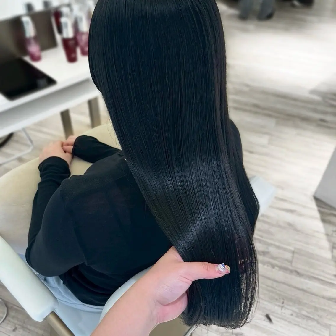 ロング カラー ヘアカラー トリートメント Parve Mix 森 美遥🩶のヘアスタイル