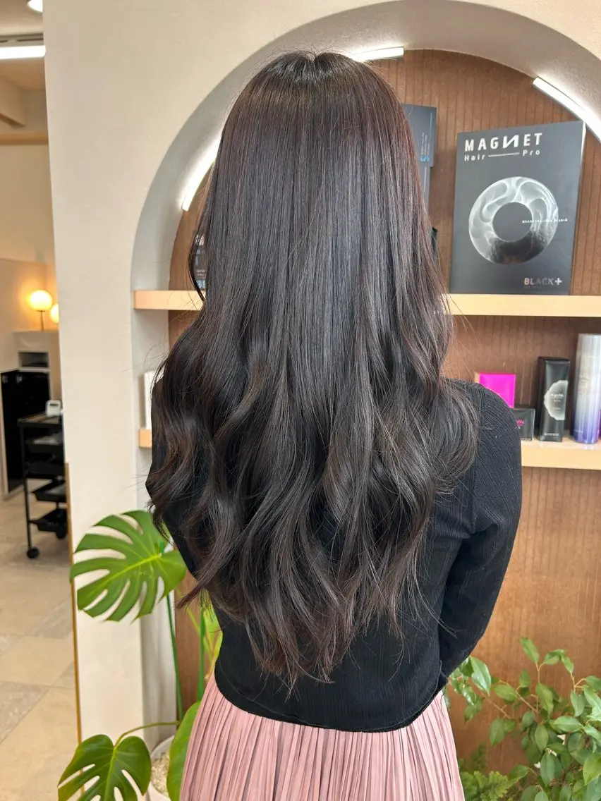 ロング レイヤーカット ロング カット ヘアカラー roan宗像店 Megumiのヘアスタイル