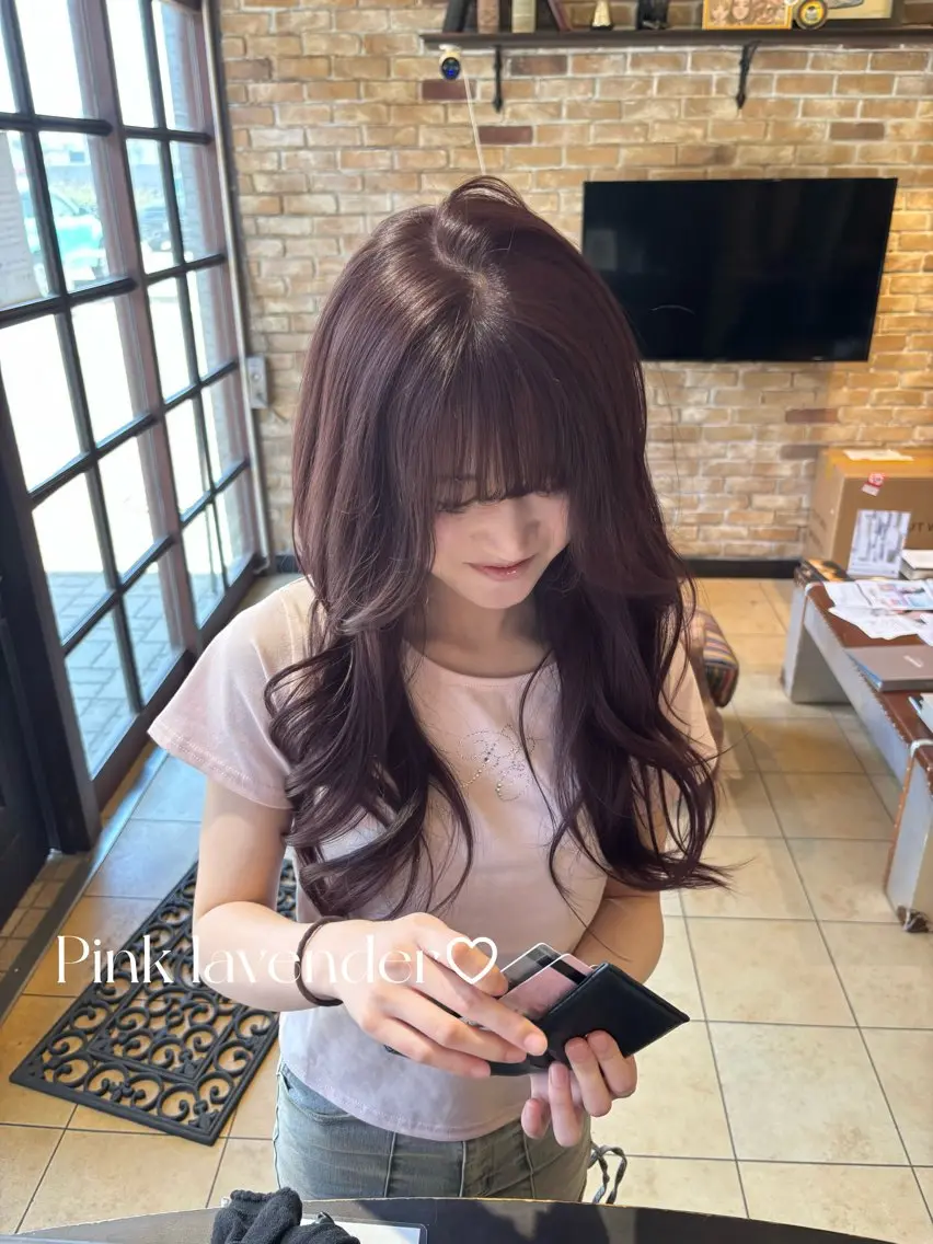 ロング ヘアカラー トリートメント Aoi 🎀 Ly hairのヘアスタイル