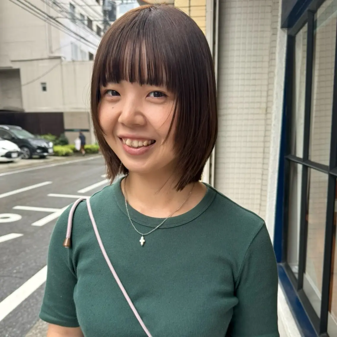 ミディアム カラー カット ヘアカラー トリートメント しずく/Lilu/ 博多美容室のヘアスタイル