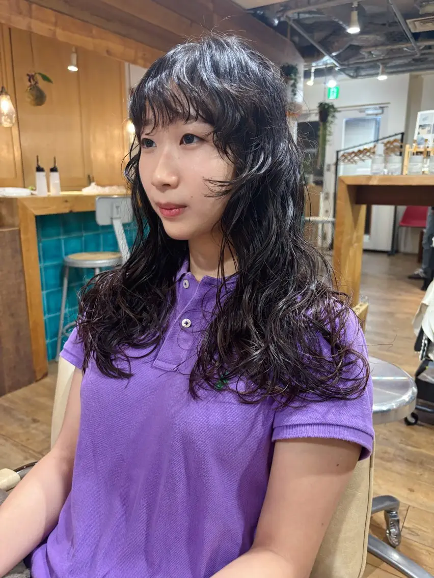ロング パーマ カット パーマ kaito パーマ募集！🙌のヘアスタイル