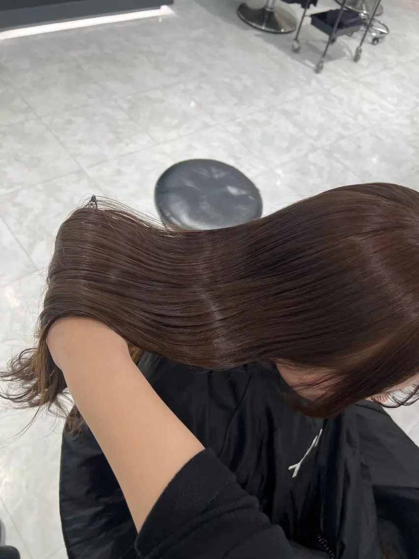 ロング カラー ブリーチ ダブルカラー ブリーチなしカラー ブリーチなし特化 美容師💖SAE💖のヘアスタイル