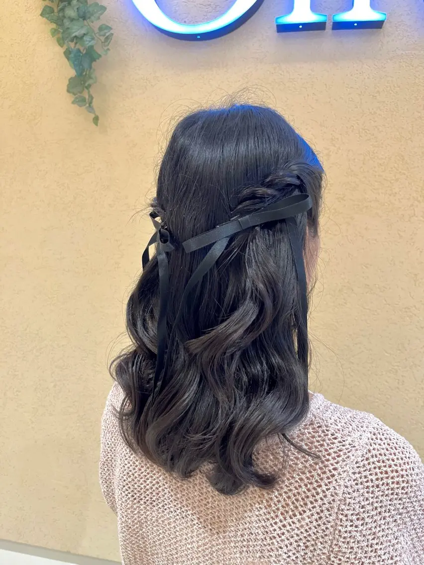 お出かけ前ヘアアレンジ✨【ハーフアップ】の写真