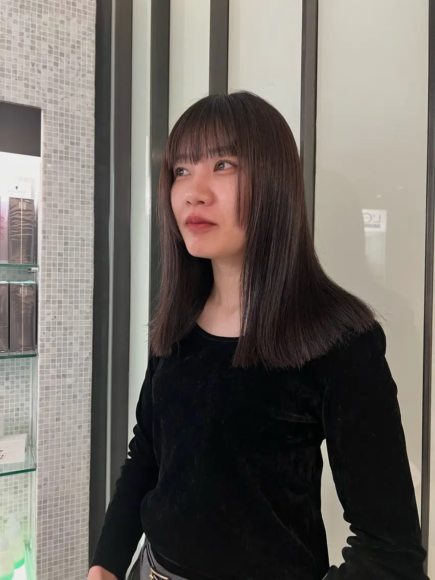 ミディアム ムラコシヒカリ lapenseeのヘアスタイル
