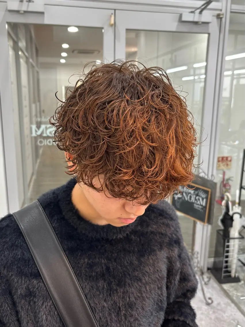 パーマ メンズ カット パーマ メンズスタイリスト✨ 助川龍哉のヘアスタイル