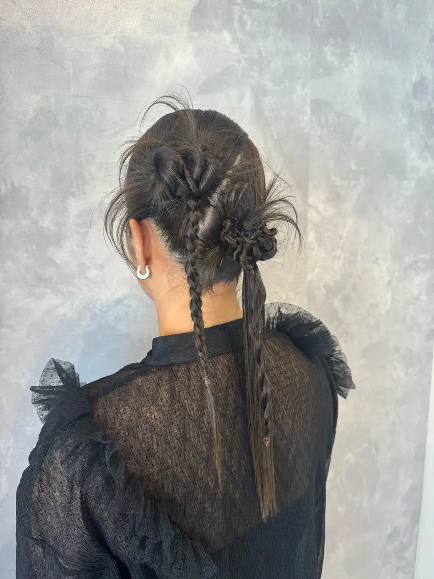 ヘアアレンジ ヒヨシ ルナのヘアスタイル