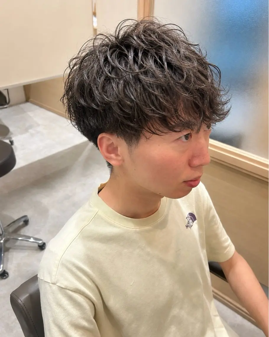 ショート メンズ メンズパーマ カット パーマ ヘッドスパ 久木原 ゆりのヘアスタイル
