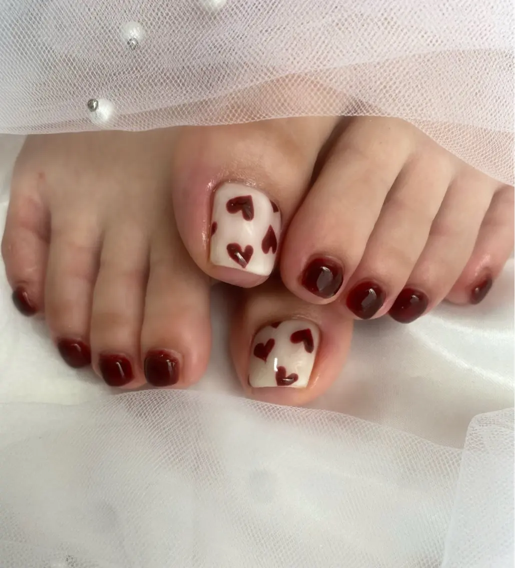 foot♡親指アート オフ込みの写真