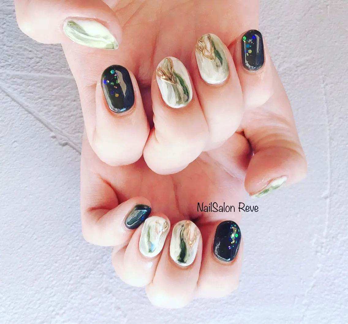 ネイル ニュアンスネイル 春ネイル ハンドネイル NailSalon Reveのネイルデザイン