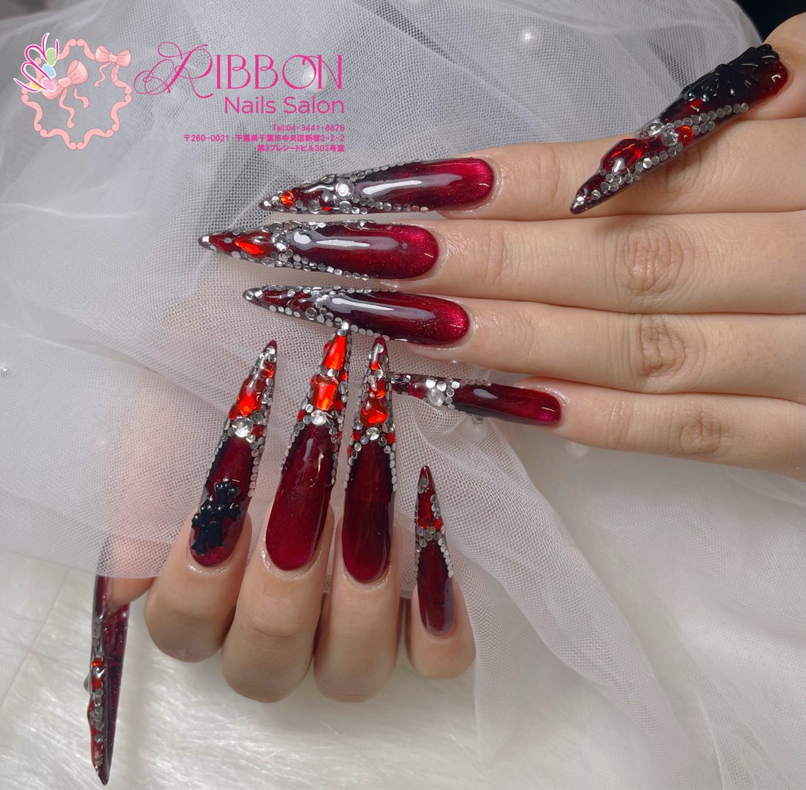 ネイル フットネイル フレンチネイル ジェルネイル 韓国ネイル ロングネイル ハンドネイル ribbonnail salonのネイルデザイン