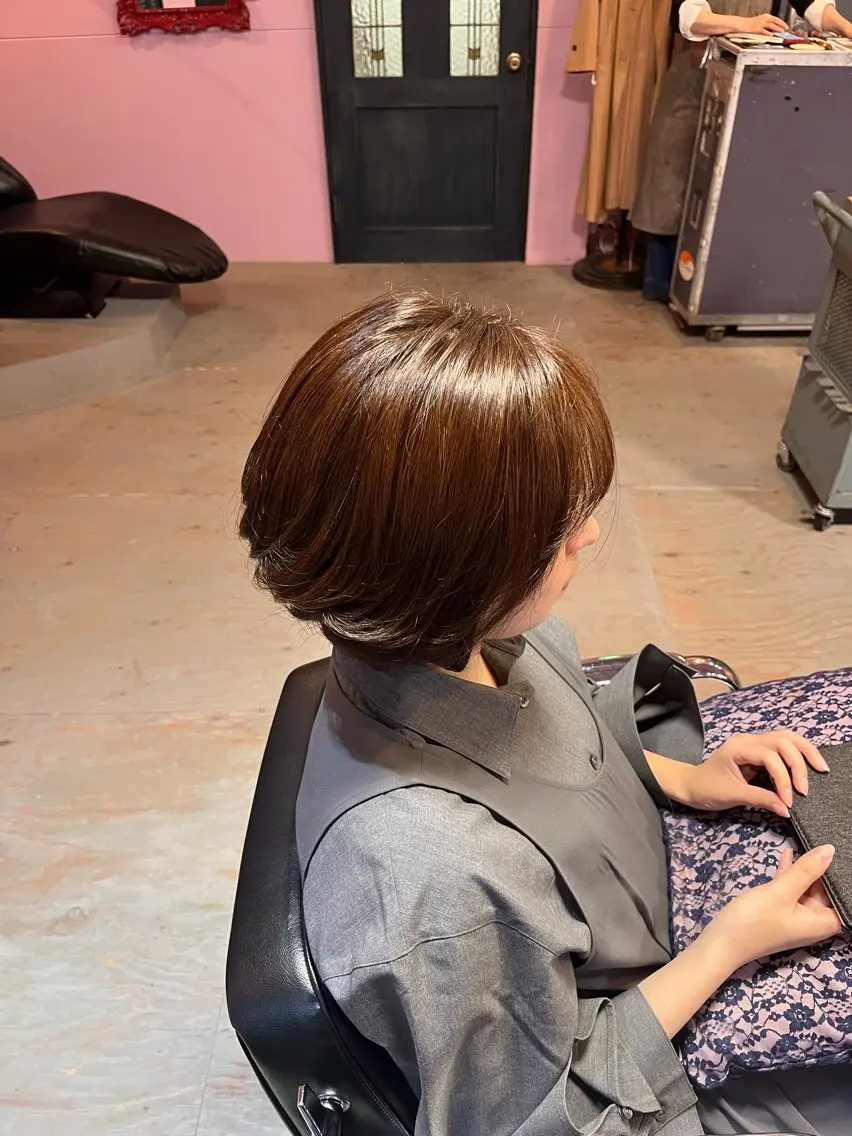 ミディアム カラー ベージュカラー トリートメント 藤野 海翔のヘアスタイル